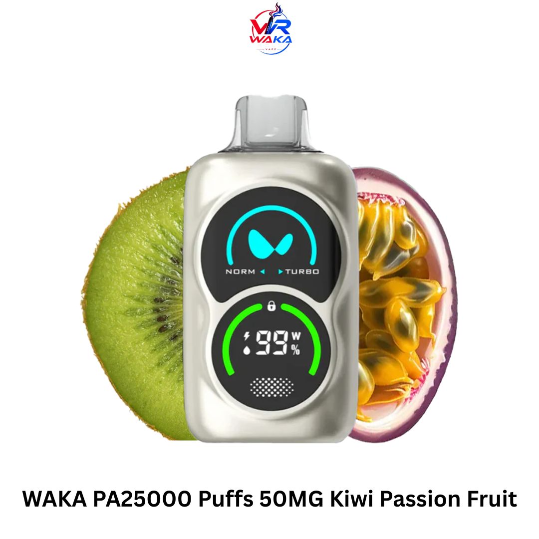 WAKA PA25000 Puffs 50MG Kiwi Passion Fruit in Dubai UAE WAKA PA25000 Puffs 50MG Kiwi Passion Fruit