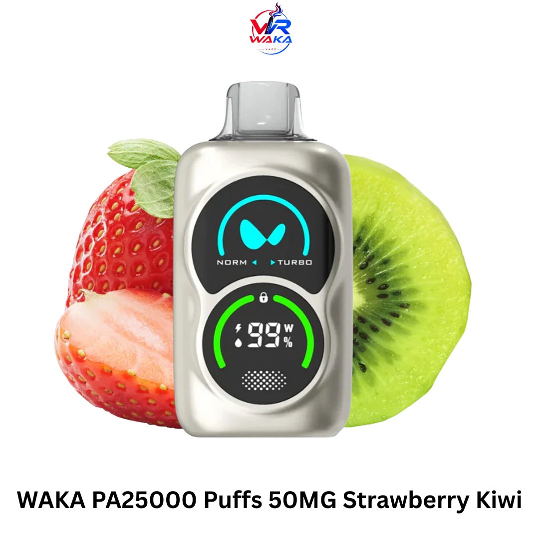 WAKA PA25000 Puffs 50MG Strawberry Kiwi in Dubai UAE WAKA PA25000 Puffs 50MG Strawberry Kiwi
