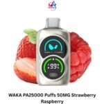 WAKA PA25000 Puffs 50MG Strawberry Raspberry