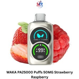 WAKA PA25000 Puffs 50MG Strawberry Raspberry