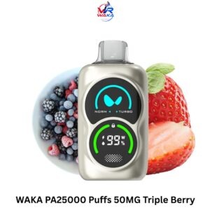 WAKA PA25000 Puffs 50MG Triple Berry