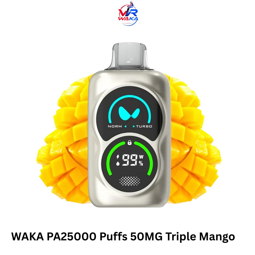 WAKA PA25000 Puffs 50MG Triple Mango in Dubai UAE WAKA PA25000 Puffs 50MG Triple Mango