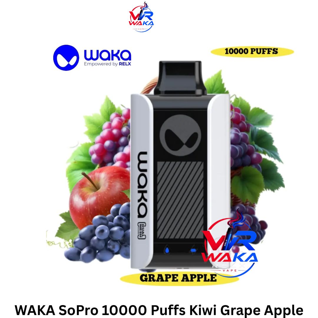 WAKA SoPro 10000 Puffs Grape Apple Dubai UAE WAKA SoPro 10000 Puffs Grape Apple