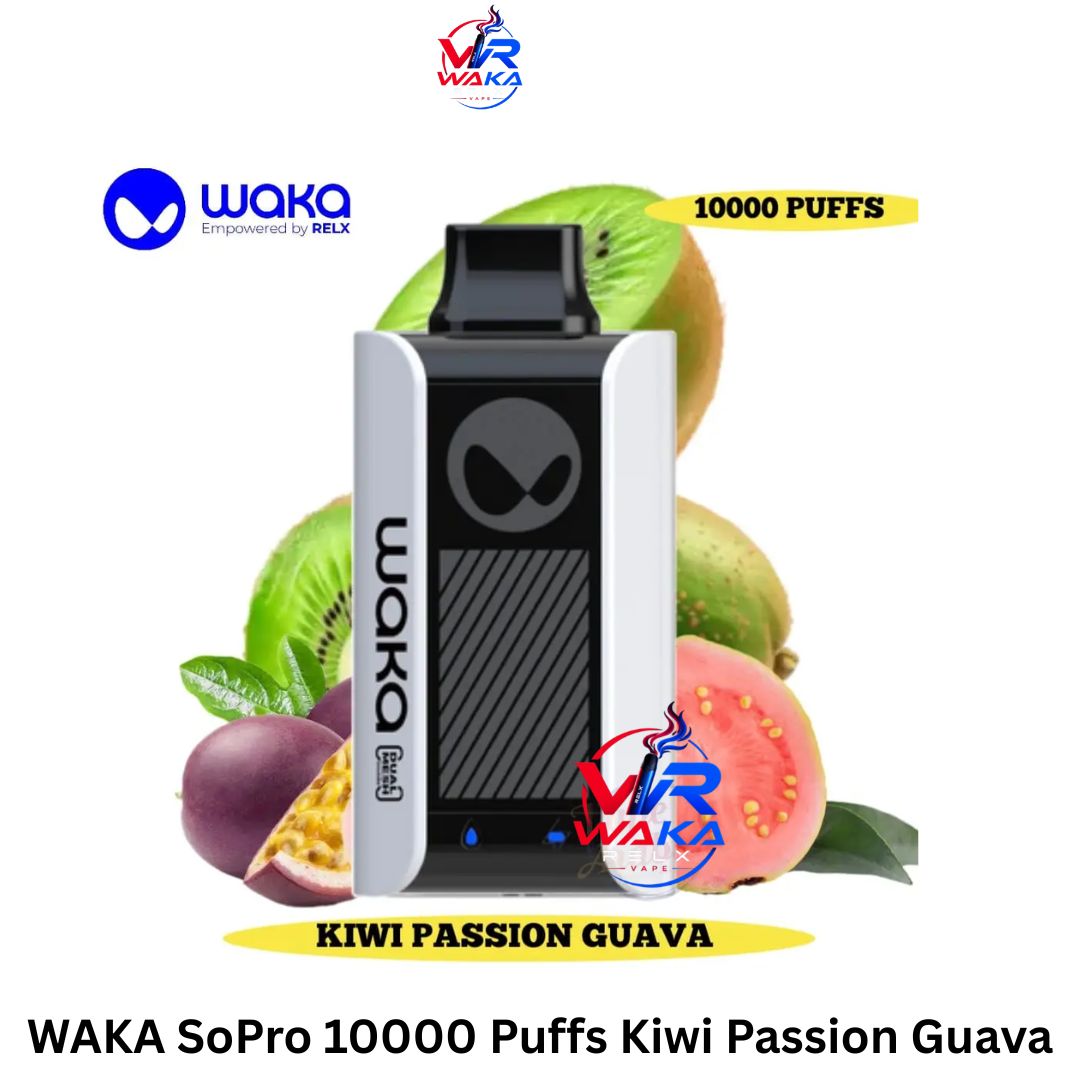 WAKA SoPro 10000 Puffs Kiwi Passion Guava Dubai WAKA SoPro 10000 Puffs Kiwi Passion Guava Dubai
