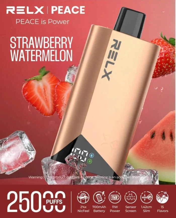 RELX Peace 25000 Puffs Strawberry Watermelon RELX Peace 25000 Puffs Strawberry Watermelon