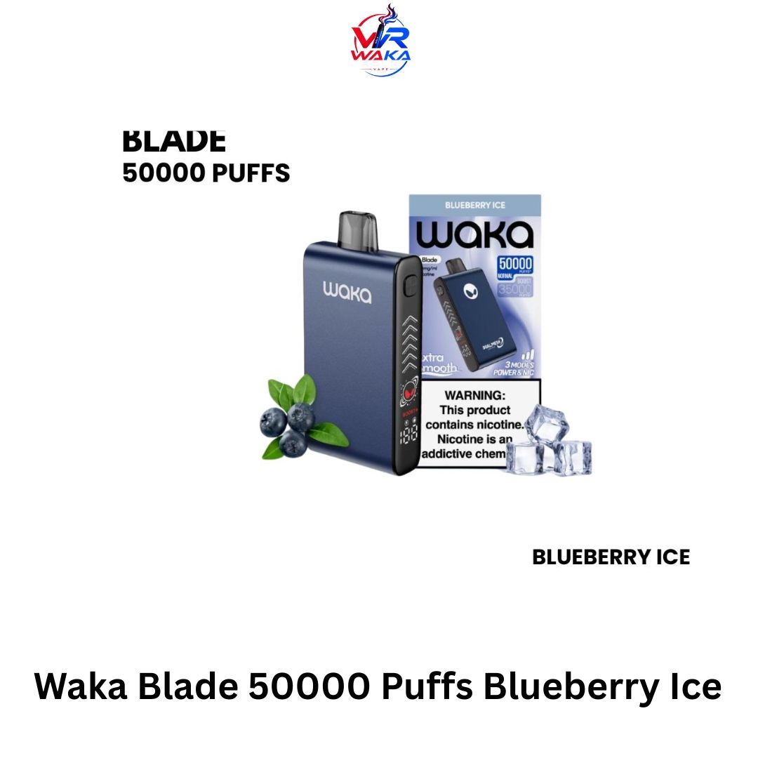 Waka Blade 50000 Puffs Blueberry Ice dubai Waka Blade 50000 Puffs Blueberry Ice