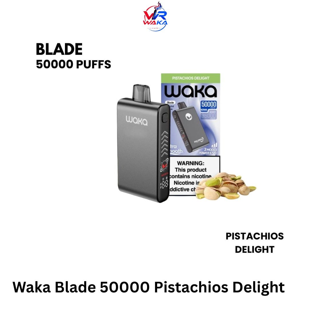 Waka Blade 50000 Puffs Pistachios Delight dubai Waka Blade 50000 Puffs Pistachios Delight