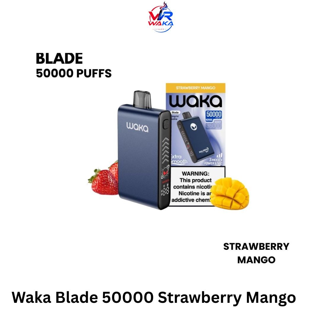 Waka Blade 50000 Puffs Strawberry Mango dubai Waka Blade 50000 Puffs Strawberry Mango