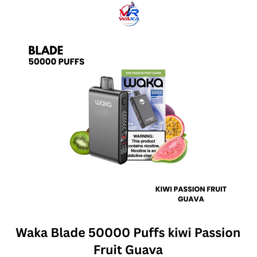 Waka Blade 50000 Puffs kiwi Passion Fruit Guava dubai Waka Blade 50000 Puffs kiwi Passion Fruit Guava