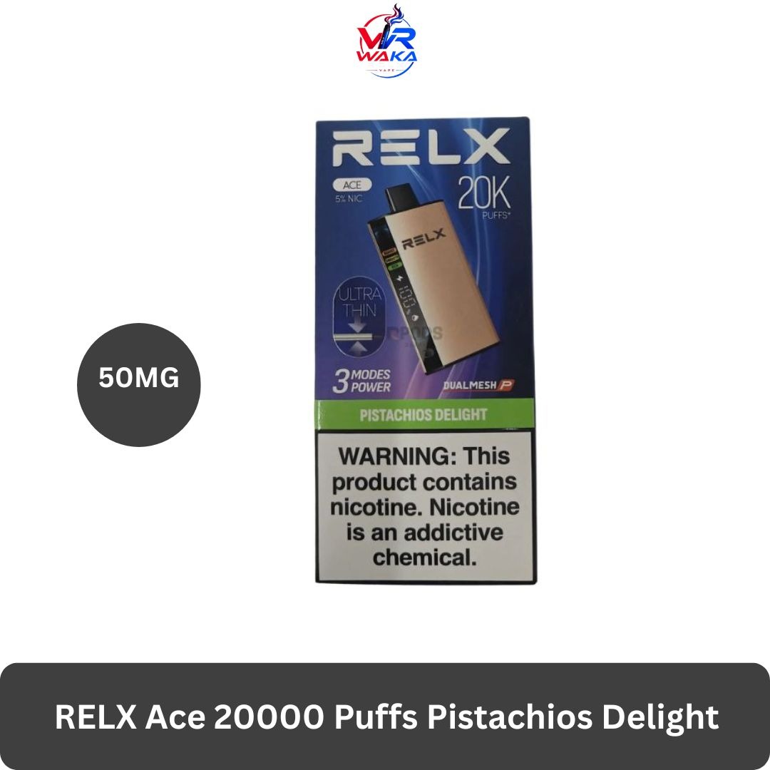 RELX Ace 20000 Puffs 50MG Pistachios Delight dubai RELX Ace 20000 Puffs 50MG Pistachios Delight
