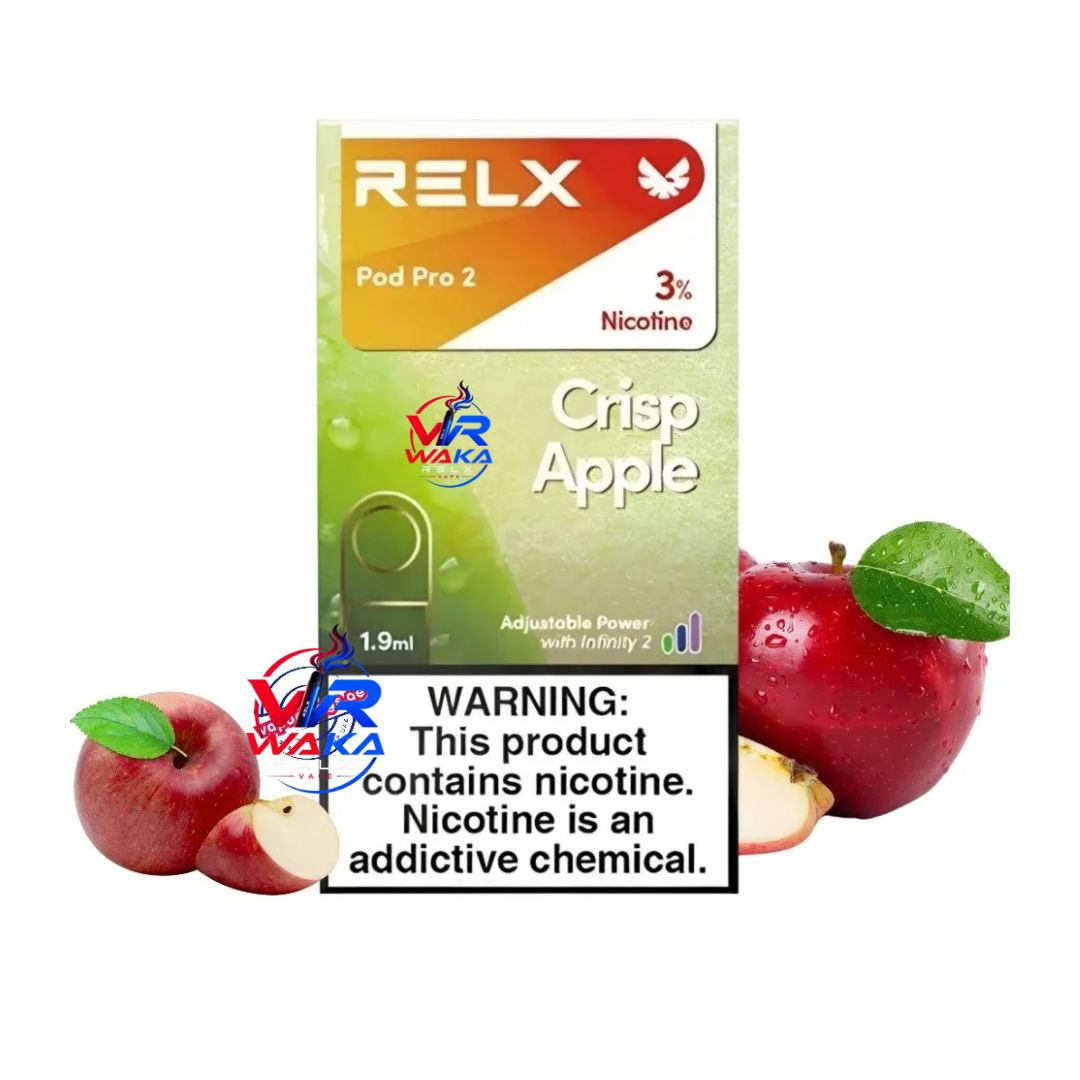 relx pod pro crisp apple 2 3% Flavor:(Crystal) Strawberry Banana how to open relx mint